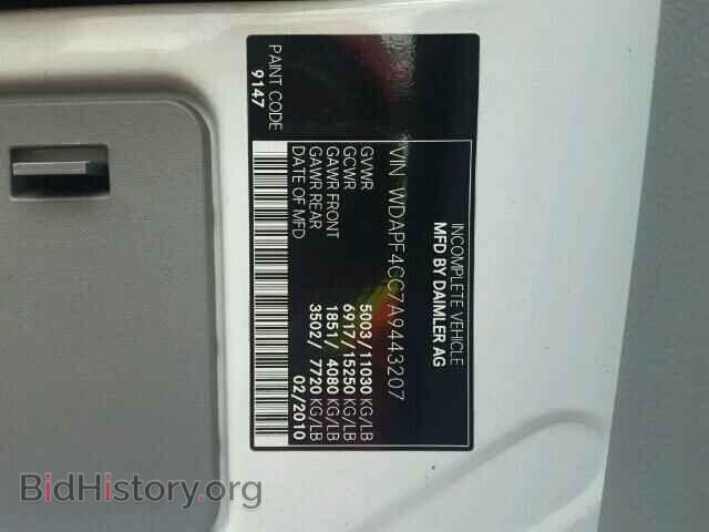 2010 MERCEDES-BENZ SPRINTER - VIN: WDAPF4CC7A9443207 - Фото 10