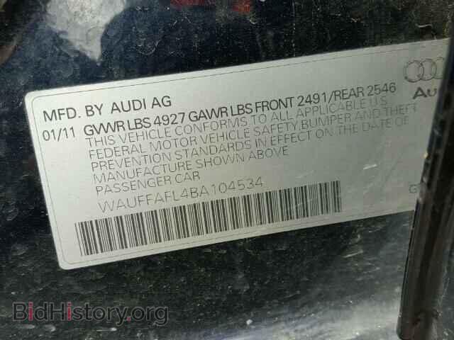 2011 AUDI A4 - VIN: WAUFFAFL4BA104534 - Фото 10