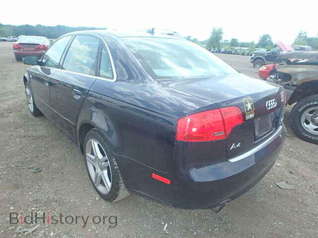 2007 AUDI A4 - VIN: WAUAF78E47A032186 - Фото 3