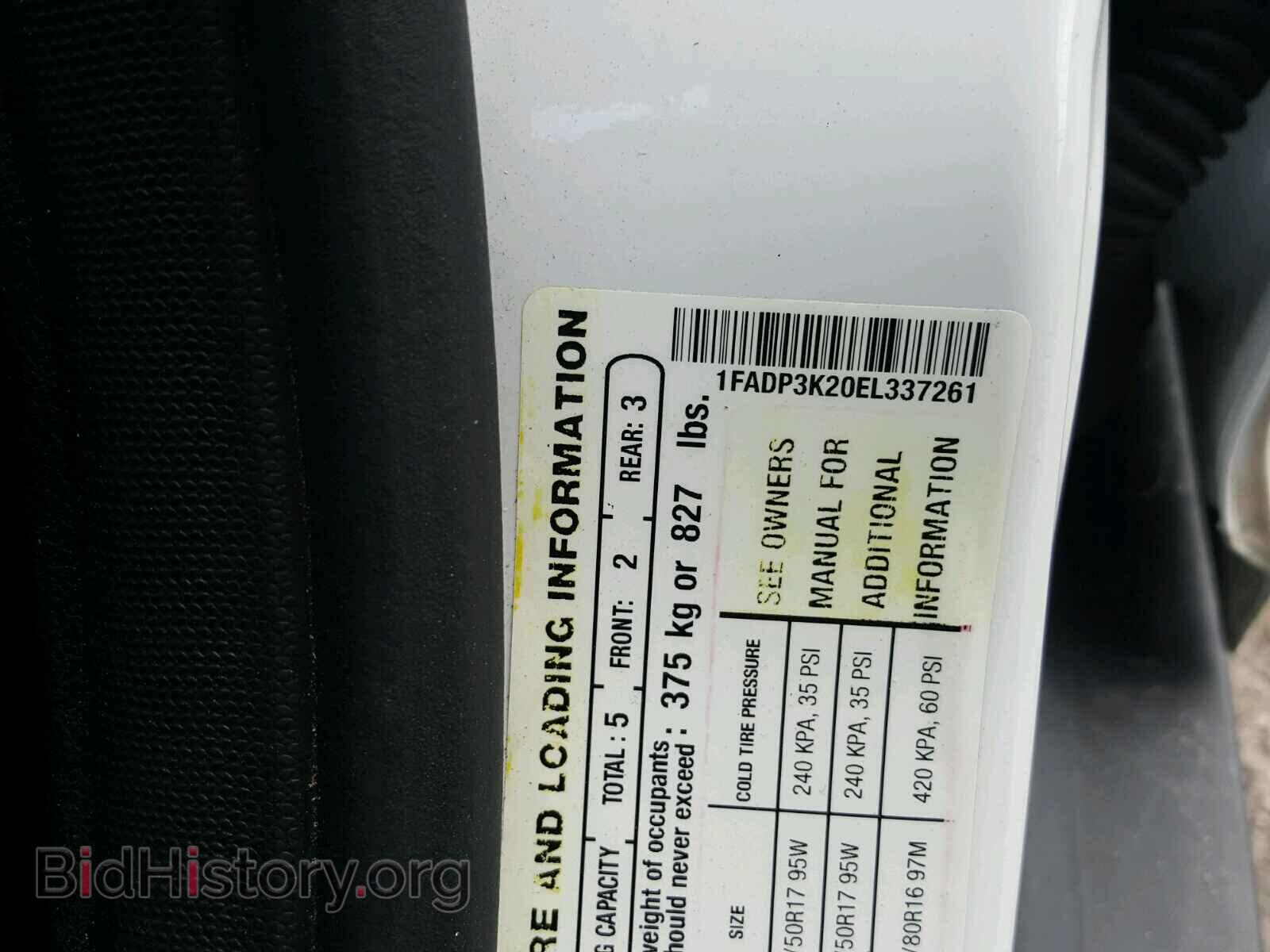 2014 FORD FOCUS - VIN: 1FADP3K20EL337261 - Photo 10
