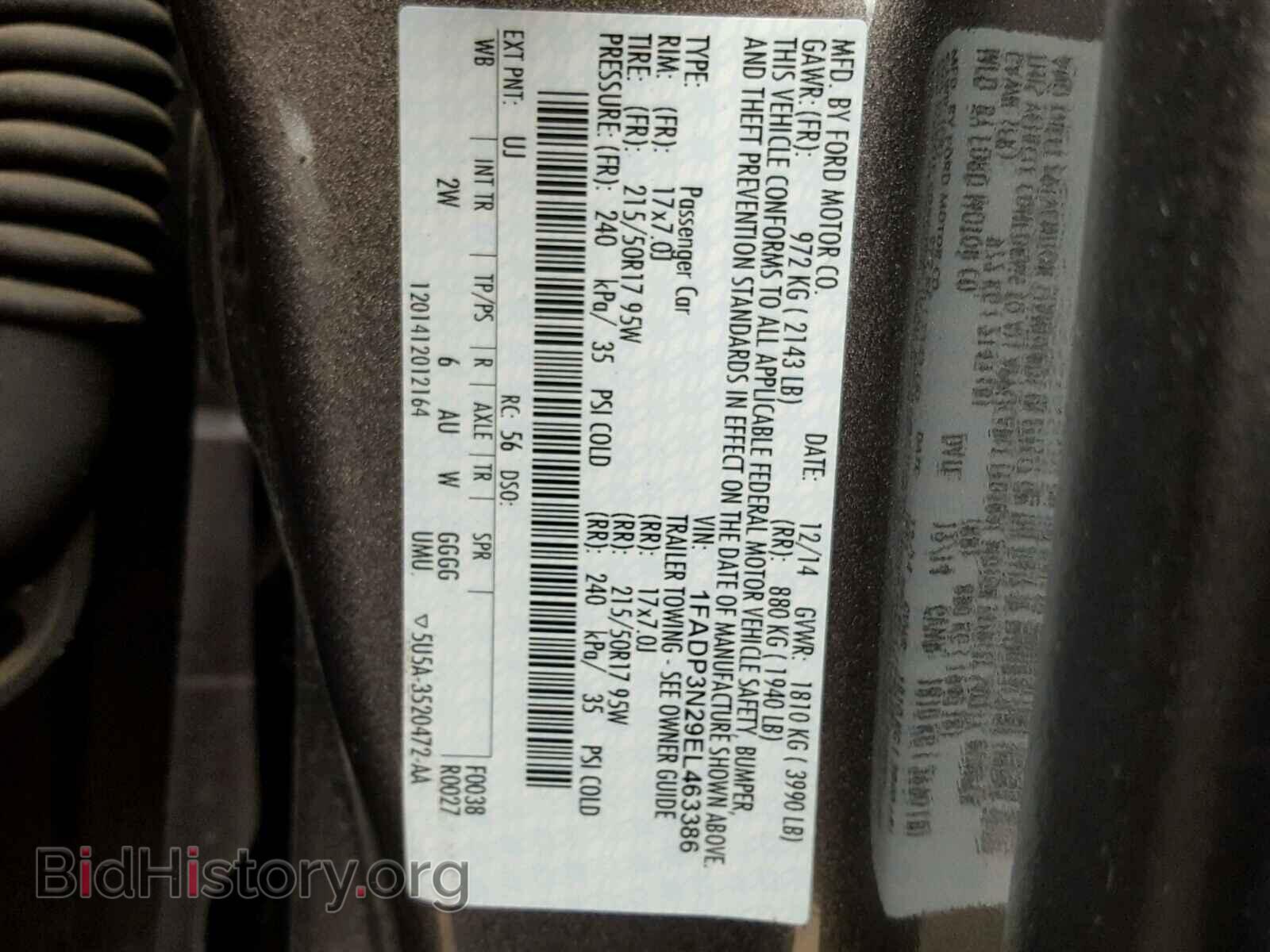 2014 FORD FOCUS - VIN: 1FADP3N29EL463386 - Photo 10