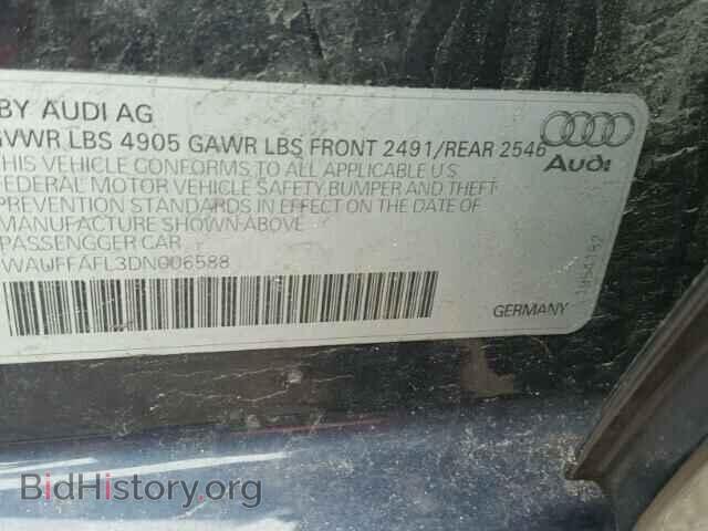 2013 AUDI A4 - VIN: WAUFFAFL3DN006588 - Фото 10