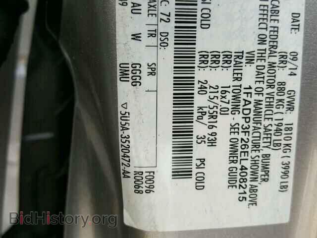 2014 FORD FOCUS - VIN: 1FADP3F26EL408215 - Photo 10