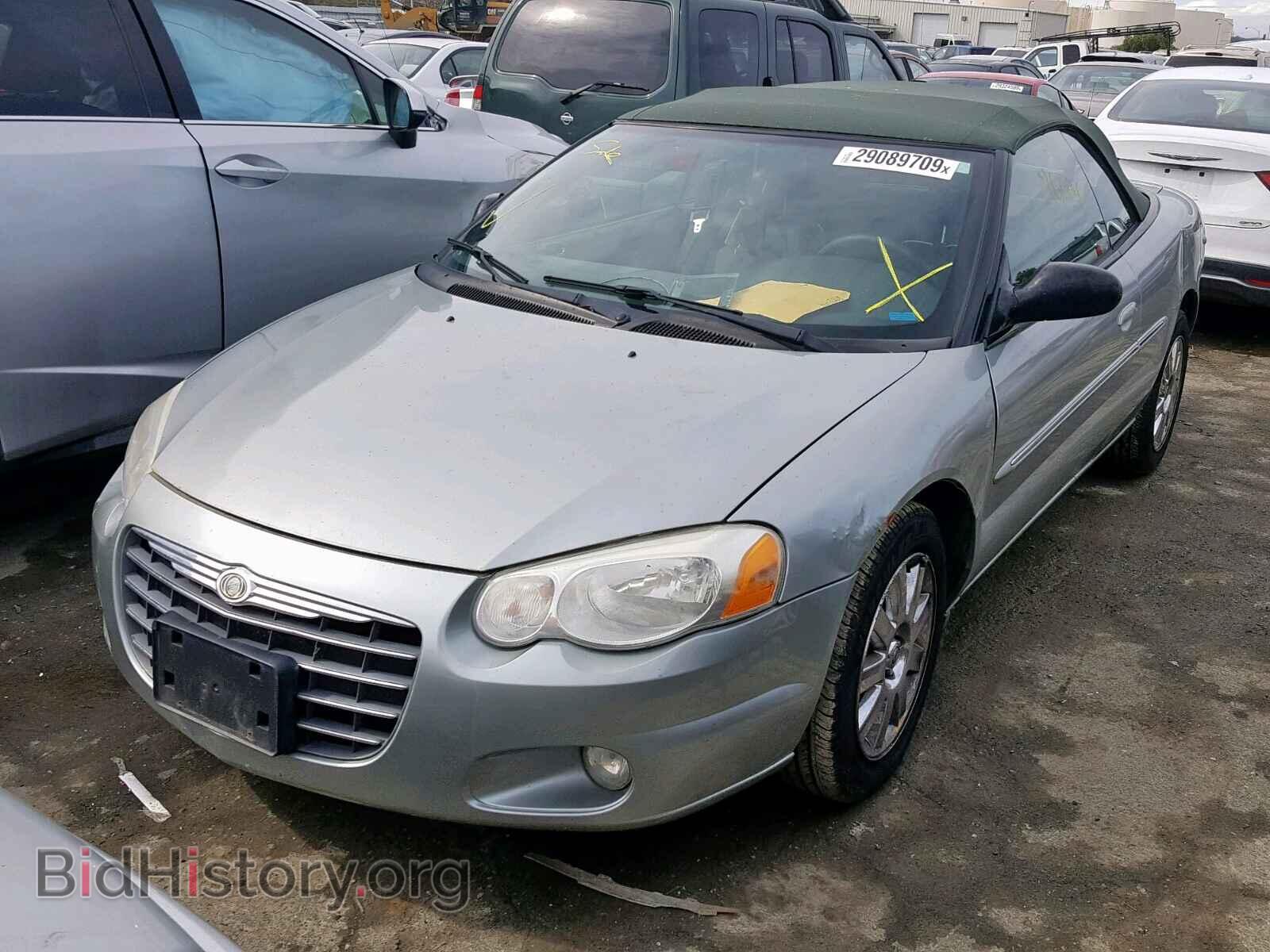 2004 CHRYSLER SEBRING - VIN: 1C3EL65R44N208435 - Фото 2