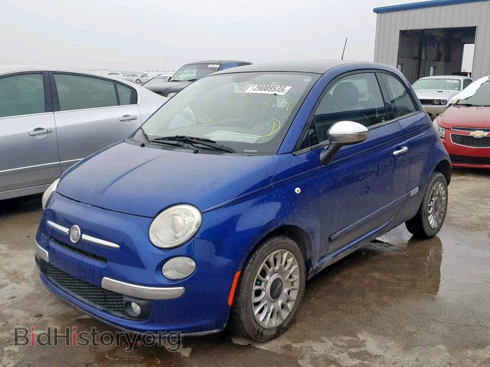 2012 FIAT 500 - VIN: 3C3CFFCR4CT106424 - Фото 2