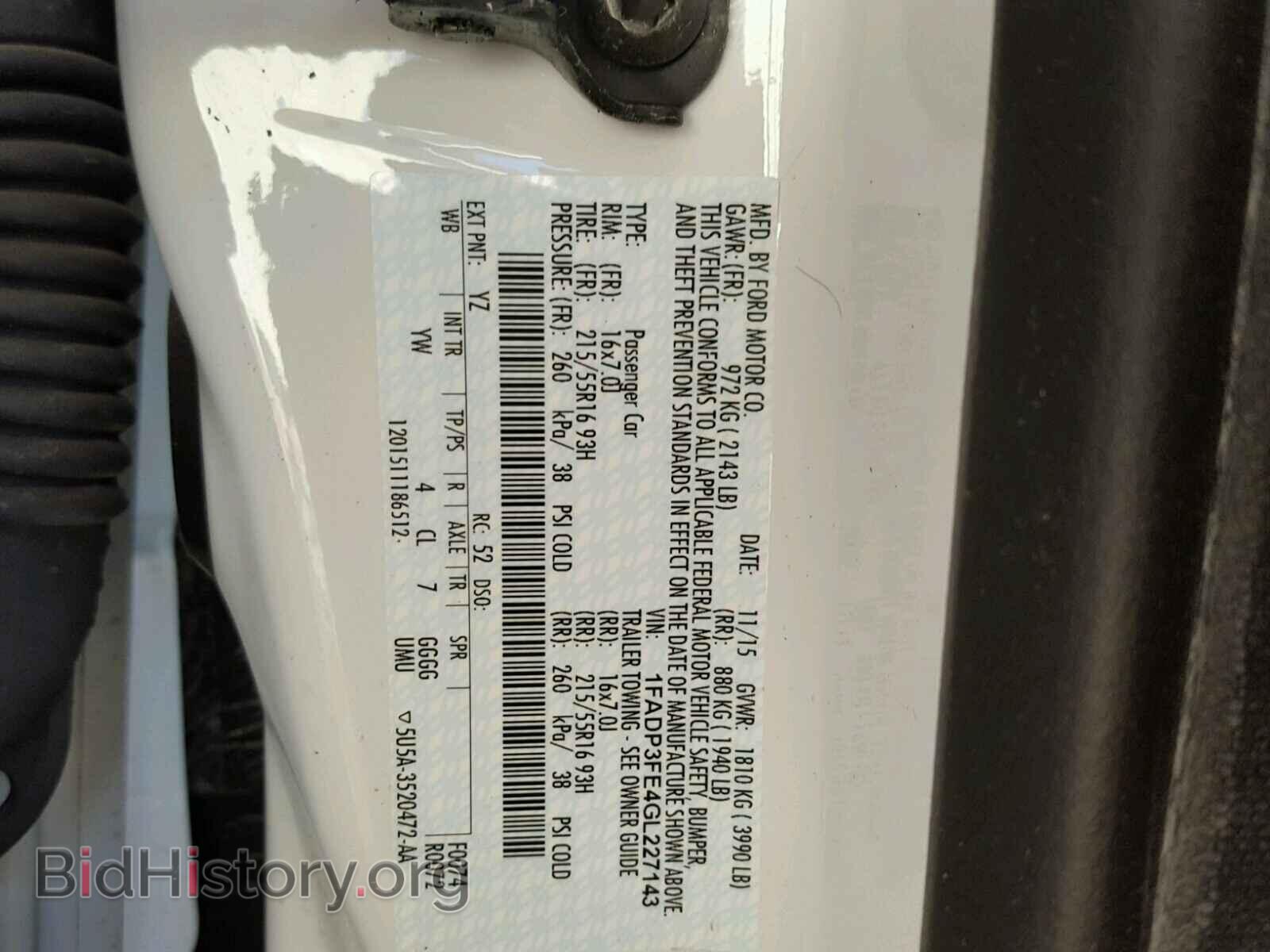 2016 FORD FOCUS - VIN: 1FADP3FE4GL227143 - Photo 10
