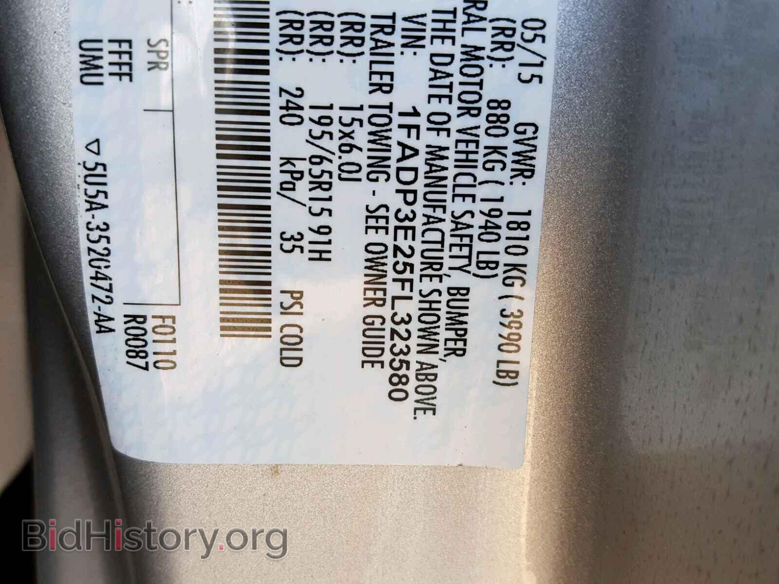 2015 FORD FOCUS - VIN: 1FADP3E25FL323580 - Photo 10