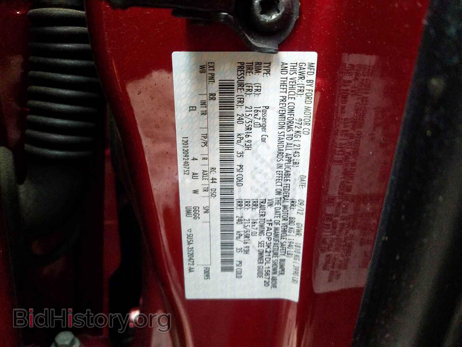 2013 FORD FOCUS - VIN: 1FADP3K21DL156720 - Фото 10