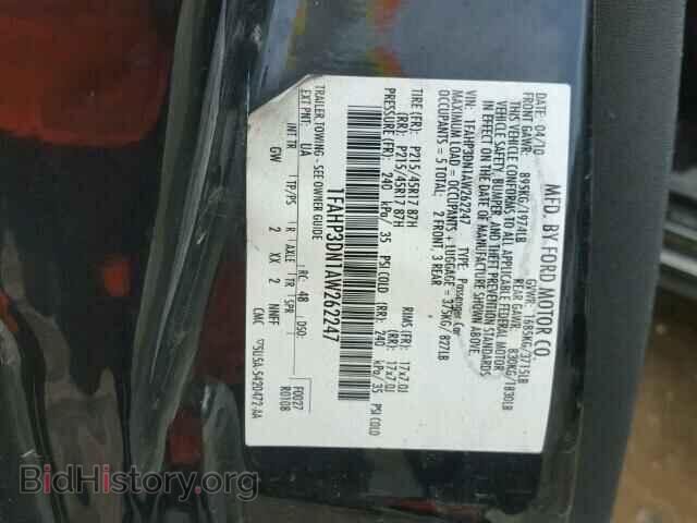 2010 FORD FOCUS - VIN: 1FAHP3DN1AW262247 - Фото 10