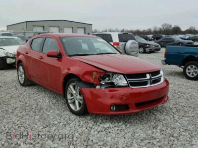 2011 Dodge AVENGER Avenger MA, red — VIN 1B3BD1FG5BN535226, Copart
