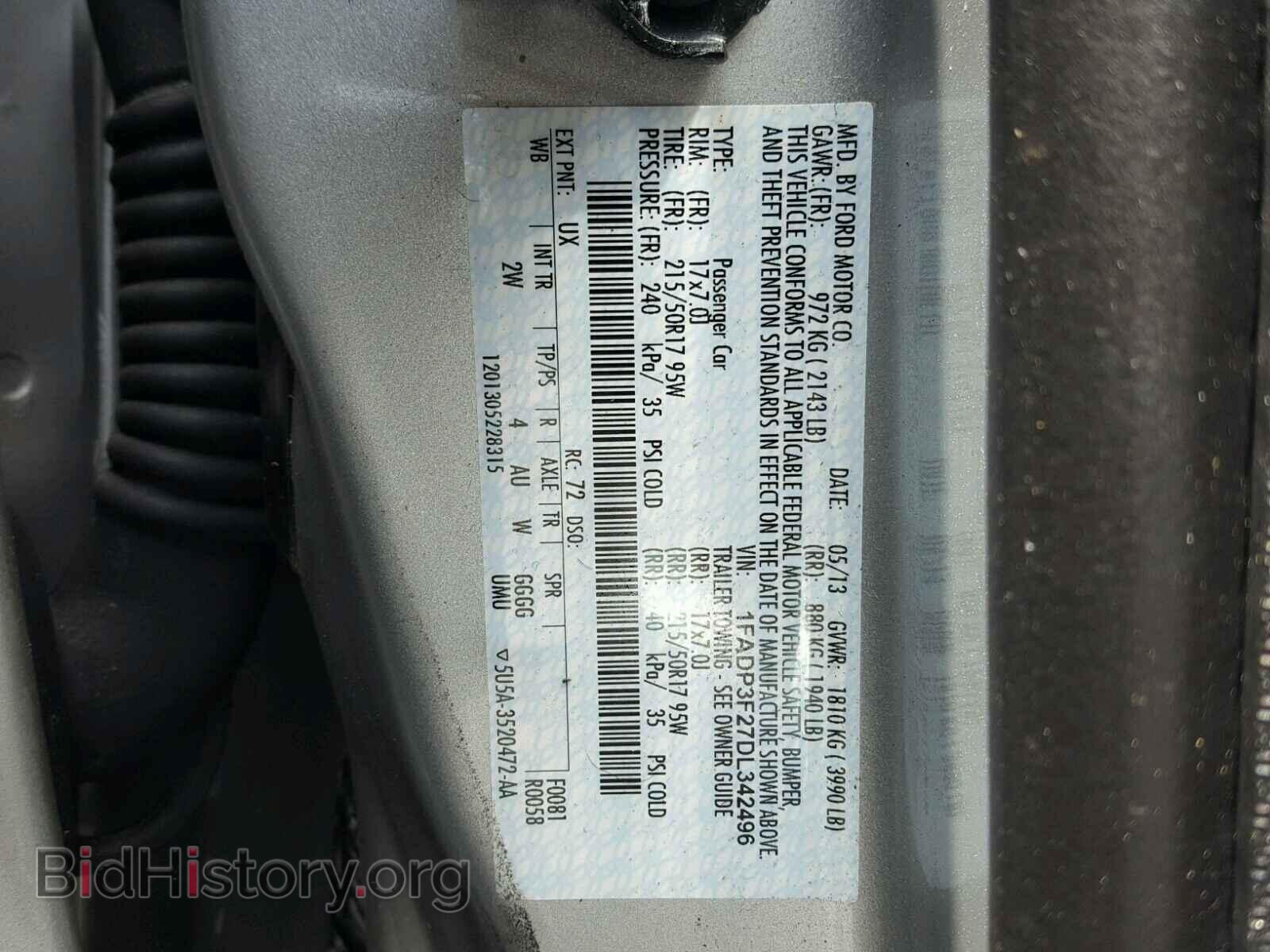 2013 FORD FOCUS - VIN: 1FADP3F27DL342496 - Photo 10