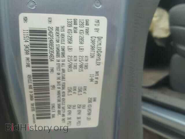 2005 DODGE CARAVAN - VIN: 2D4GP24R85R354654 - Фото 10