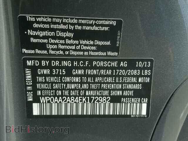 2014 PORSCHE CAYMAN - VIN: WP0AA2A84EK172982 - Фото 10