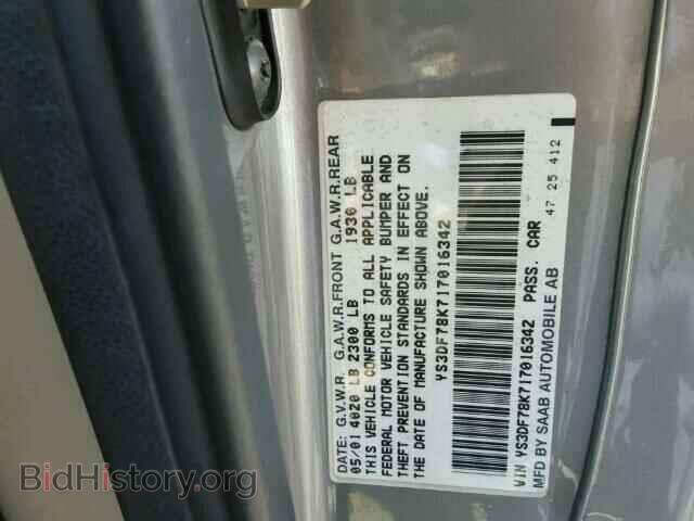 2001 SAAB 9 3 - VIN: YS3DF78K717016342 - Фото 9