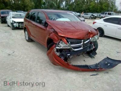 2013 Dodge JOURNEY SE, оранжевый — VIN 3C4PDCAB6DT646057, Copart