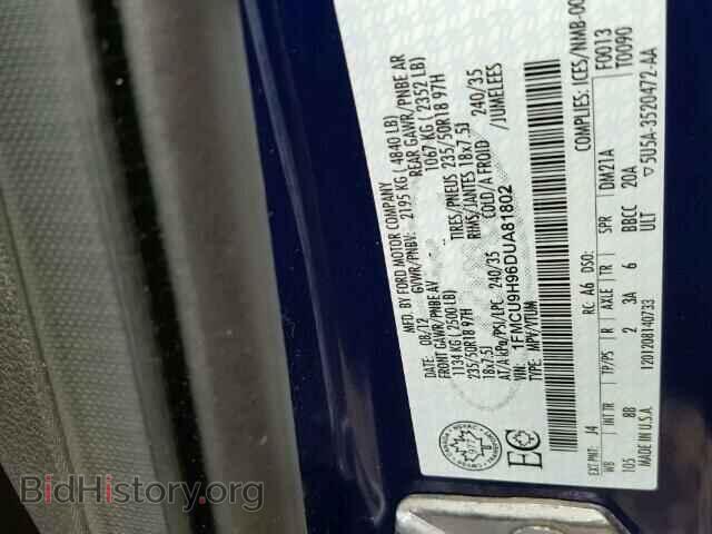 2013 FORD ESCAPE - VIN: 1FMCU9H96DUA81802 - Photo 10