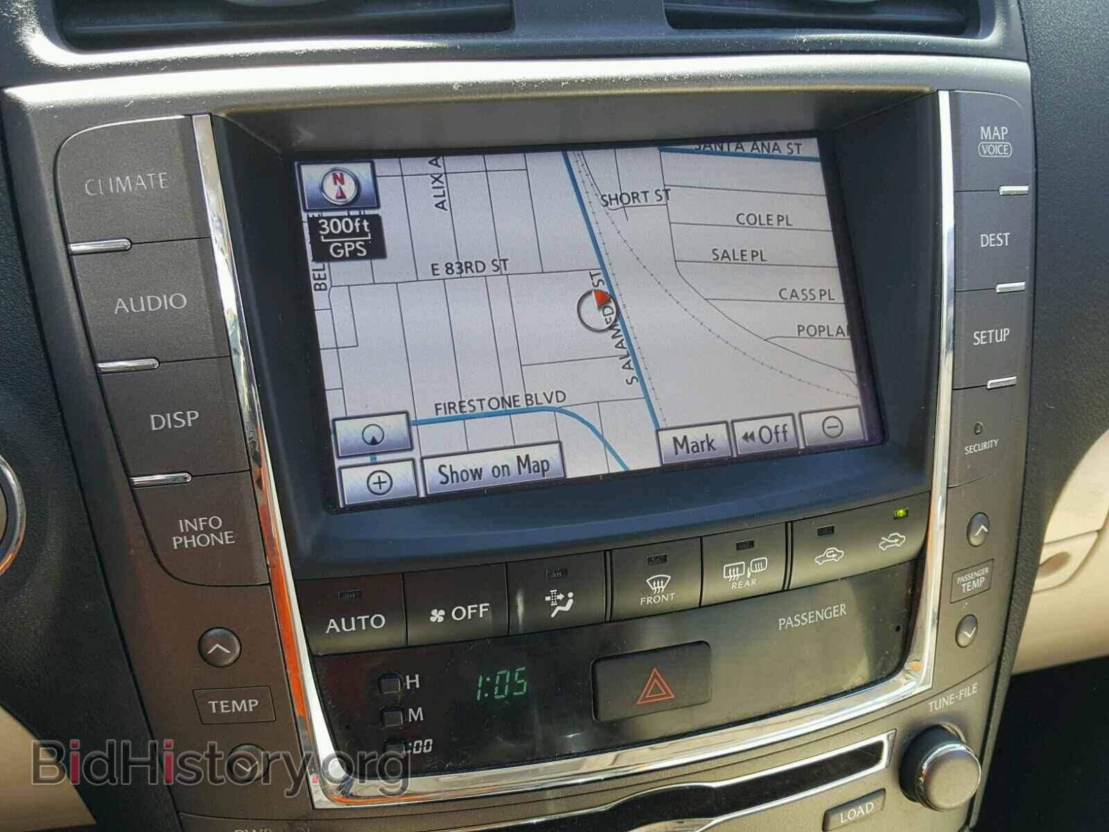 2011 LEXUS IS250 - VIN: JTHFF2C27B2520994 - Photo 9