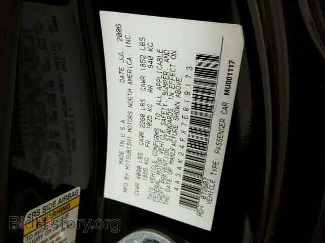 2007 MITSUBISHI ECLIPSE - VIN: 4A3AK24FX7E019173 - Фото 10