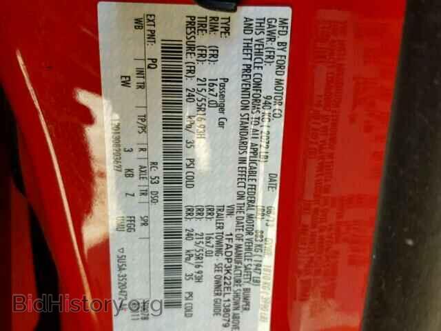 2014 FORD FOCUS - VIN: 1FADP3K22EL138079 - Фото 10