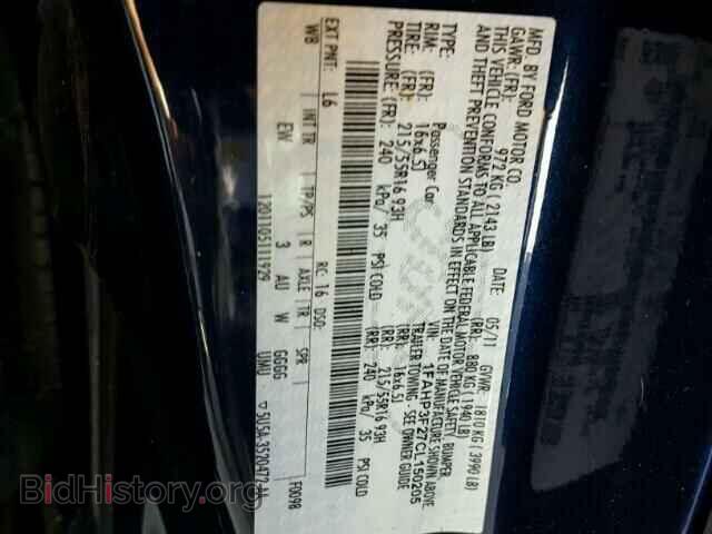 2012 FORD FOCUS - VIN: 1FAHP3F27CL150205 - Фото 10