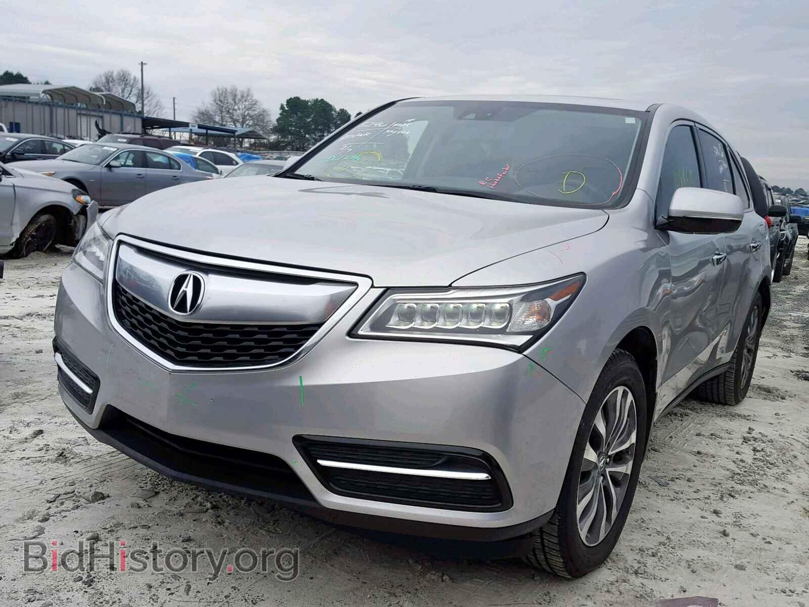 2014 ACURA MDX - VIN: 5FRYD3H45EB018100 - Фото 2