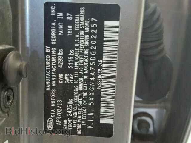 2013 KIA OPTIMA - VIN: 5XXGN4A75DG202257 - Photo 10