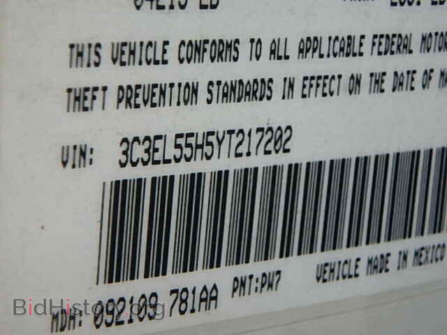 2000 CHRYSLER SEBRING - VIN: 3C3EL55H5YT217202 - Фото 9