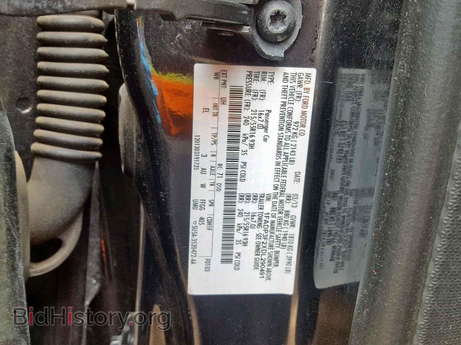 2013 FORD FOCUS SE - VIN: 1FADP3F2XDL290491 - Фото 10