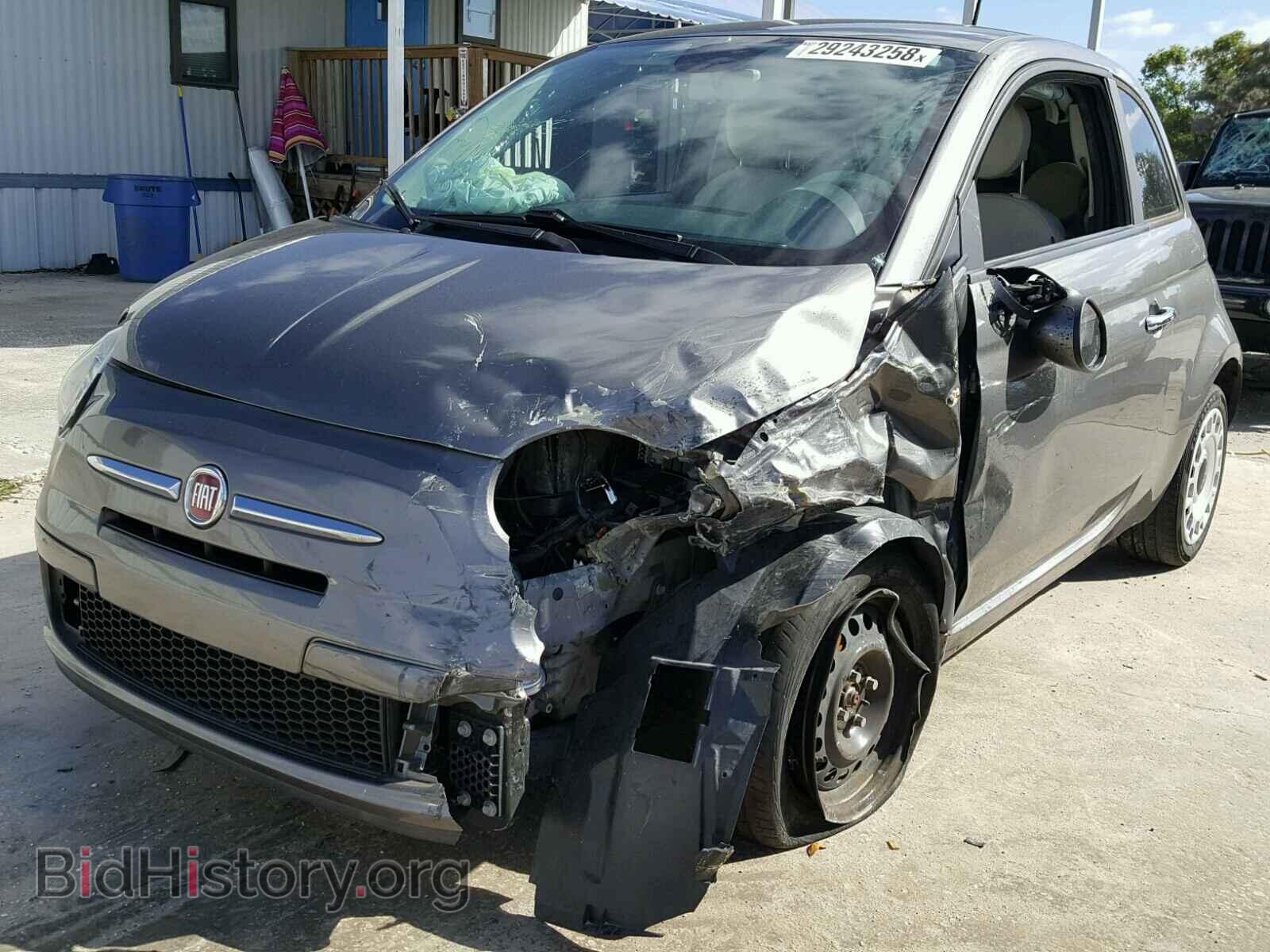 2013 FIAT 500 - VIN: 3C3CFFAR2DT738357 - Фото 2