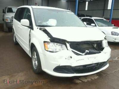 2013 Dodge CARAVAN Grand Cara, white — VIN 2C4RDGCG8DR525011, Copart