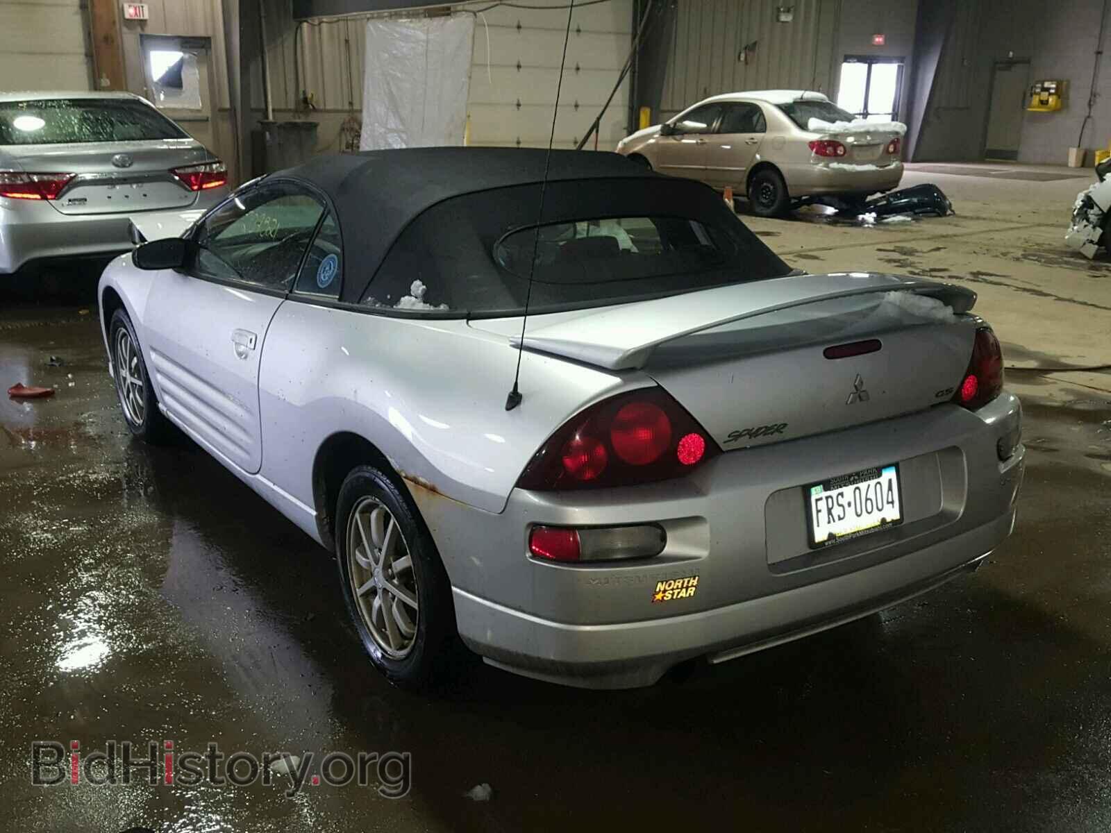 2002 MITSUBISHI ECLIPSE - VIN: 4A3AE45G12E027939 - Фото 3