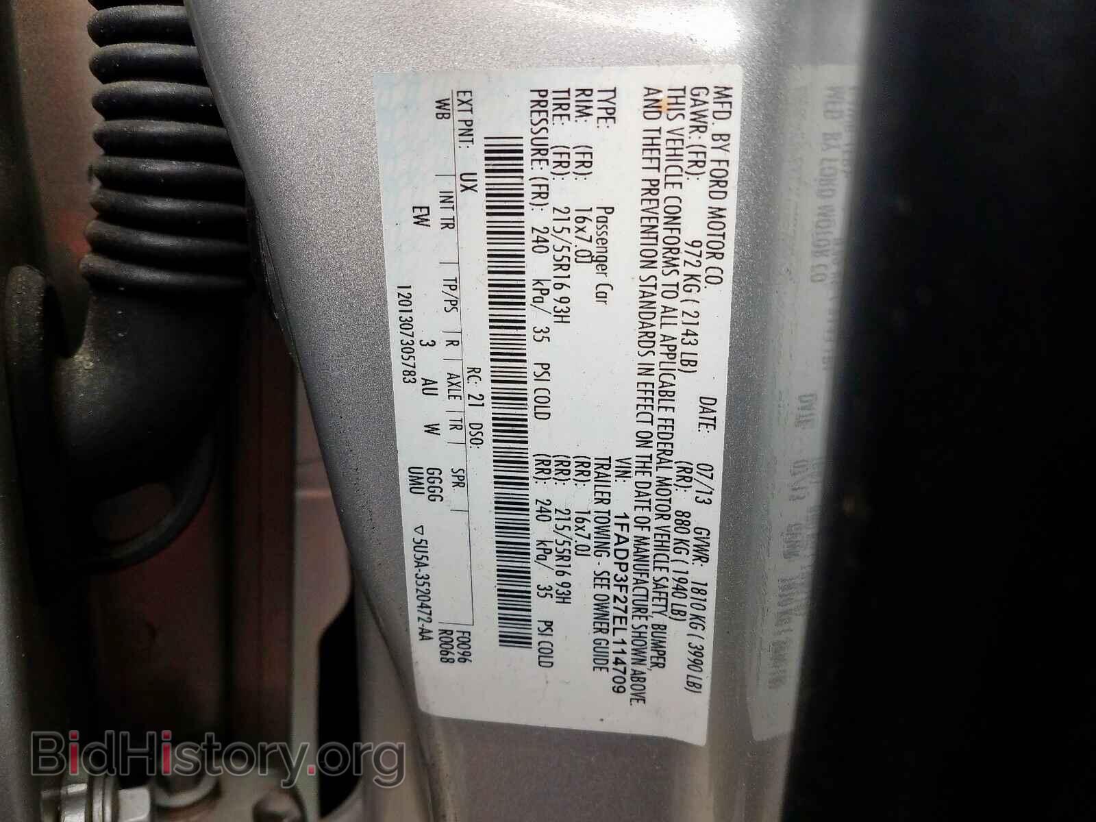 2014 FORD FOCUS - VIN: 1FADP3F27EL114709 - Photo 10