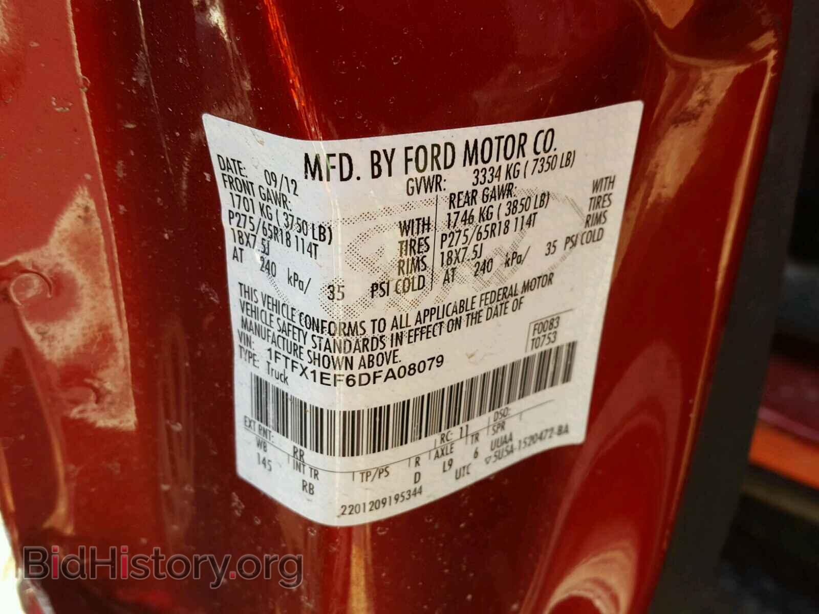 2013 FORD F150 - VIN: 1FTFX1EF6DFA08079 - Фото 10