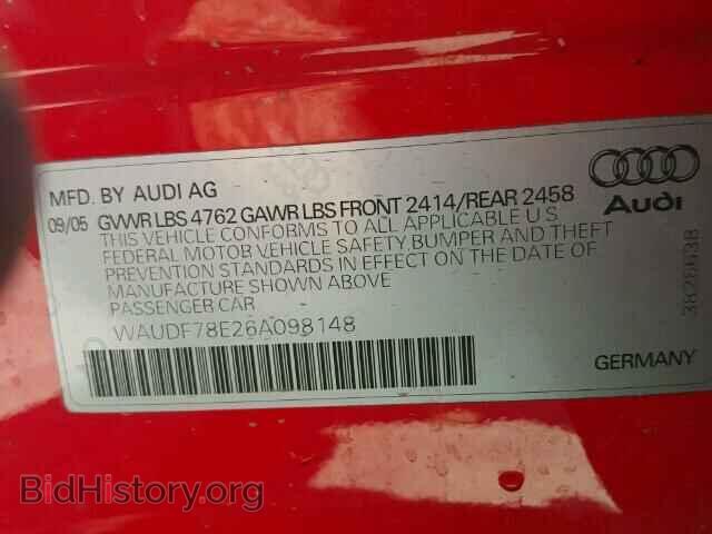 2006 AUDI A4 - VIN: WAUDF78E26A098148 - Photo 10