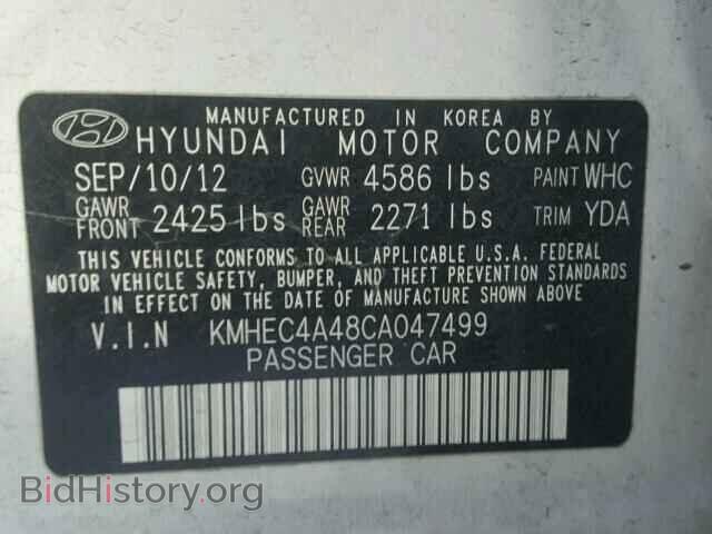 2012 HYUNDAI SONATA - VIN: KMHEC4A48CA047499 - Фото 10