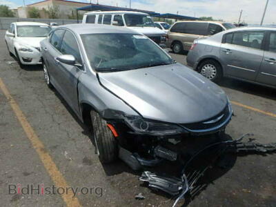 2015 Chrysler 200 200 Limite, серый — VIN 1C3CCCAB8FN701875, Copart