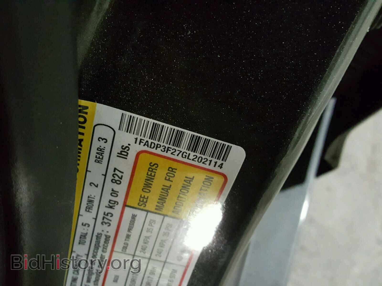 2016 FORD FOCUS - VIN: 1FADP3F27GL202114 - Фото 10