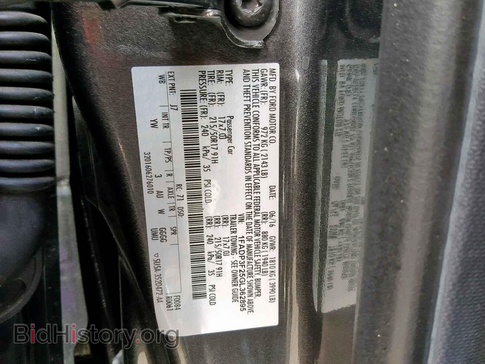 2016 FORD FOCUS SE - VIN: 1FADP3F25GL362895 - Фото 10