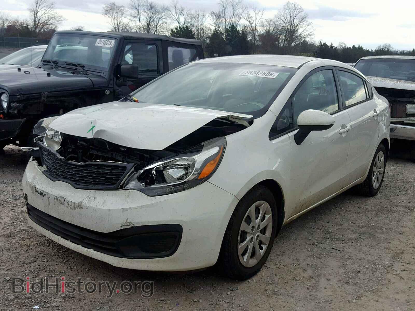 2013 KIA RIO - VIN: KNADM4A34D6301165 - Фото 2