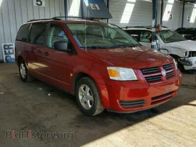 2008 Dodge CARAVAN Grand Cara, red — VIN 1D8HN44H18B113517, Copart