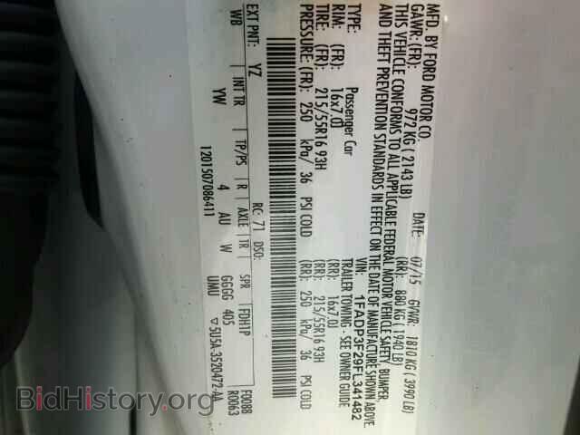 2015 FORD FOCUS - VIN: 1FADP3F29FL341482 - Фото 10