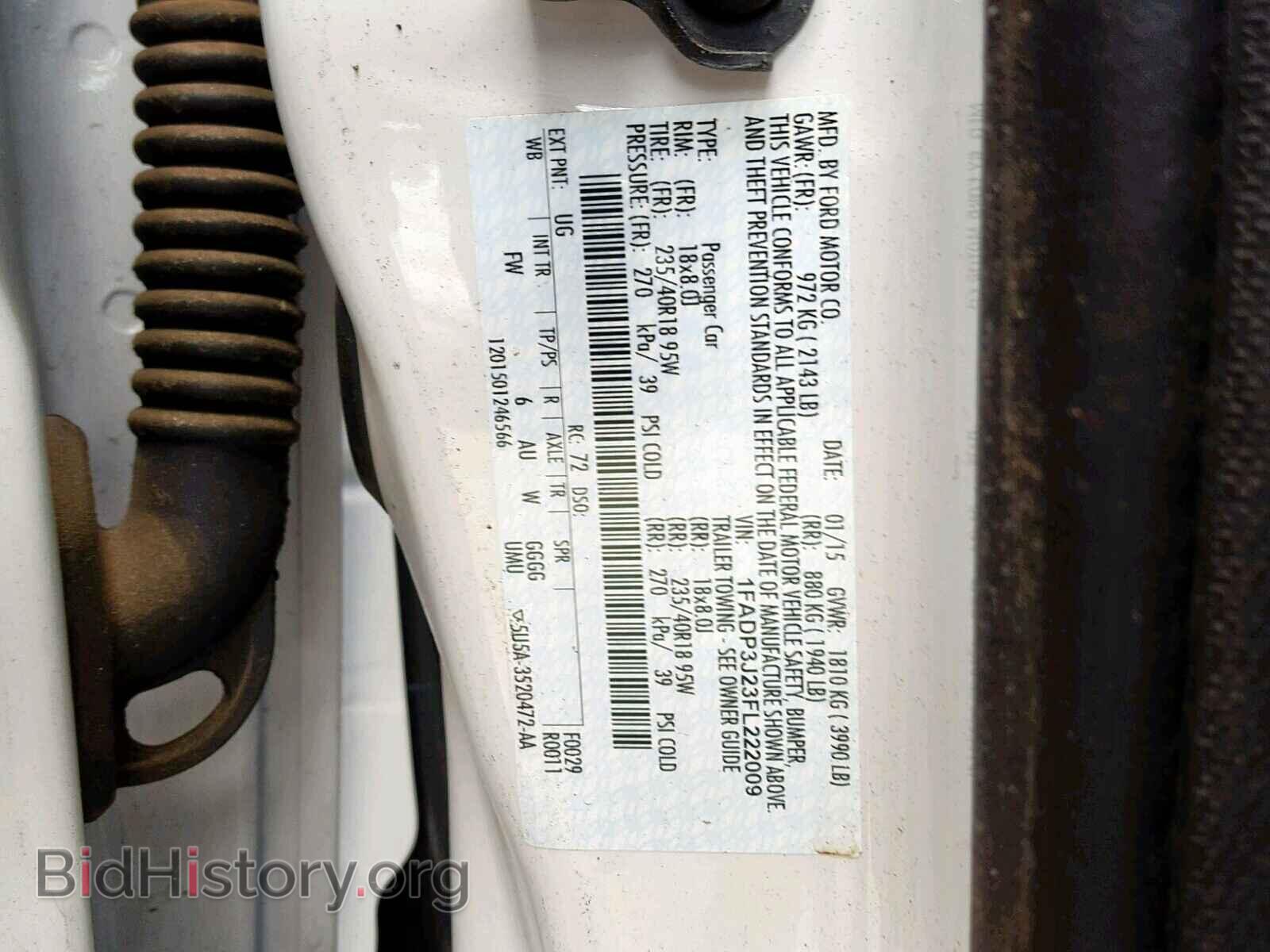 2015 FORD FOCUS - VIN: 1FADP3J23FL222009 - Photo 10