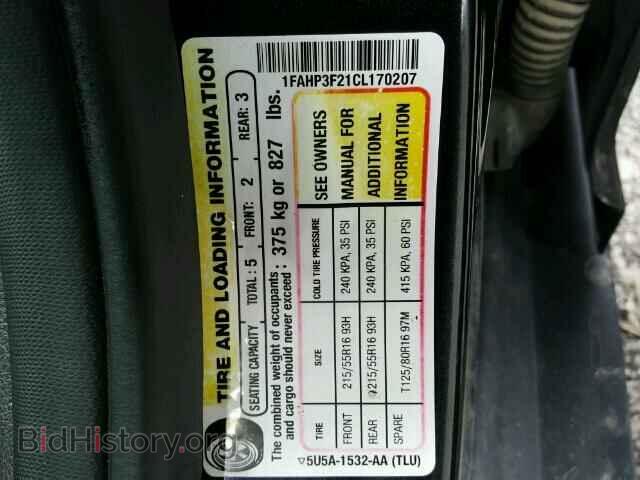 2012 FORD FOCUS - VIN: 1FAHP3F21CL170207 - Фото 10