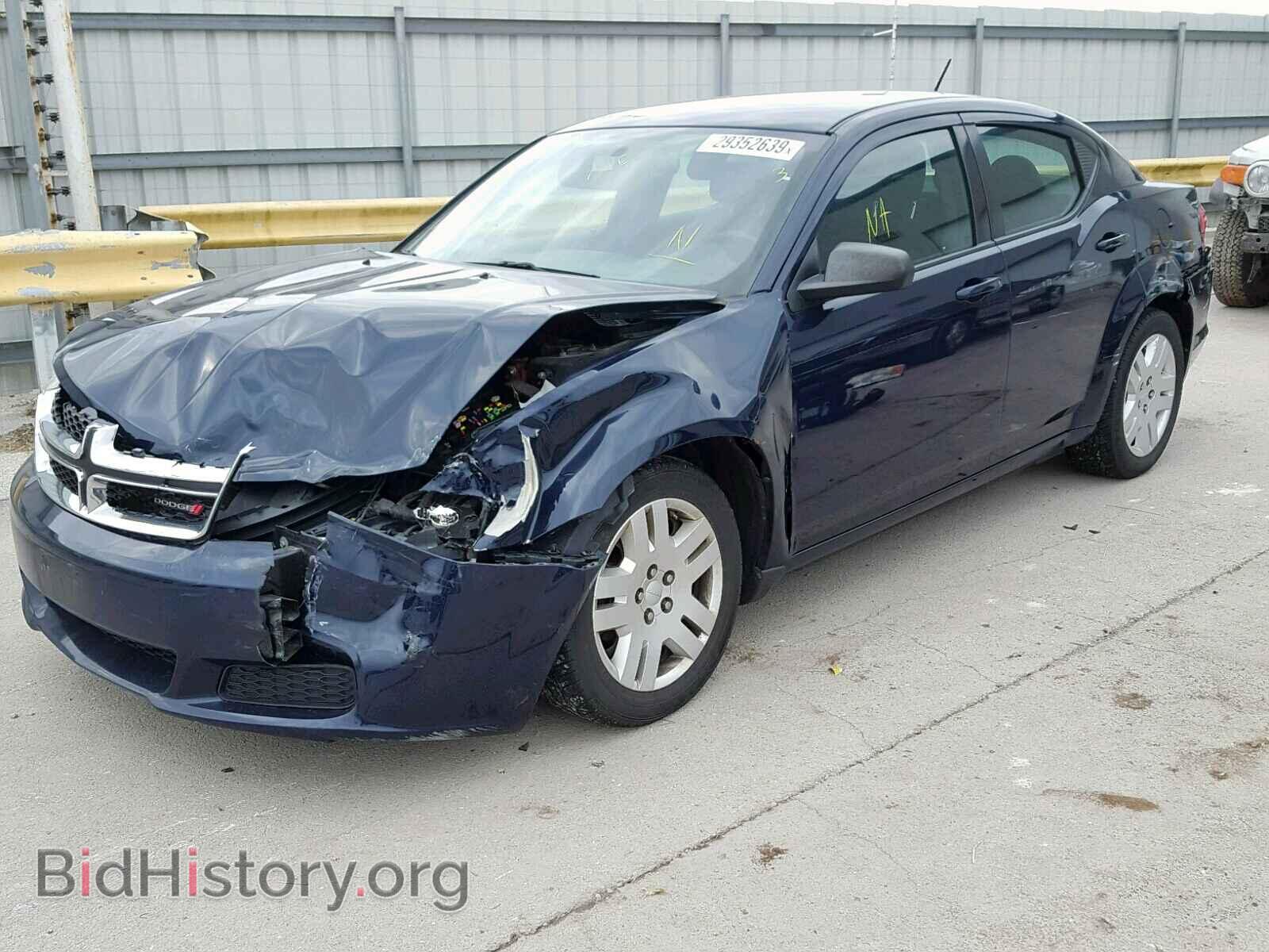 2014 DODGE AVENGER - VIN: 1C3CDZAB6EN169587 - Фото 2