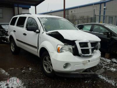 2008 Dodge DURANGO Durango SL, white — VIN 1D8HB48N38F133222, Copart