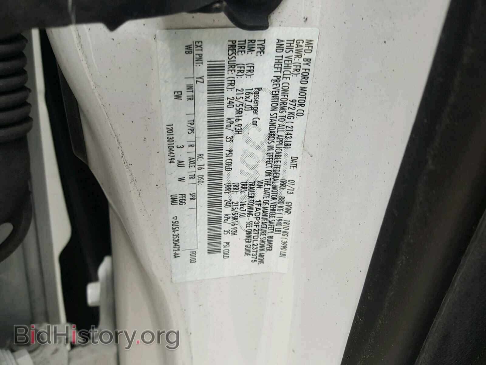 2013 FORD FOCUS - VIN: 1FADP3F27DL237375 - Photo 10