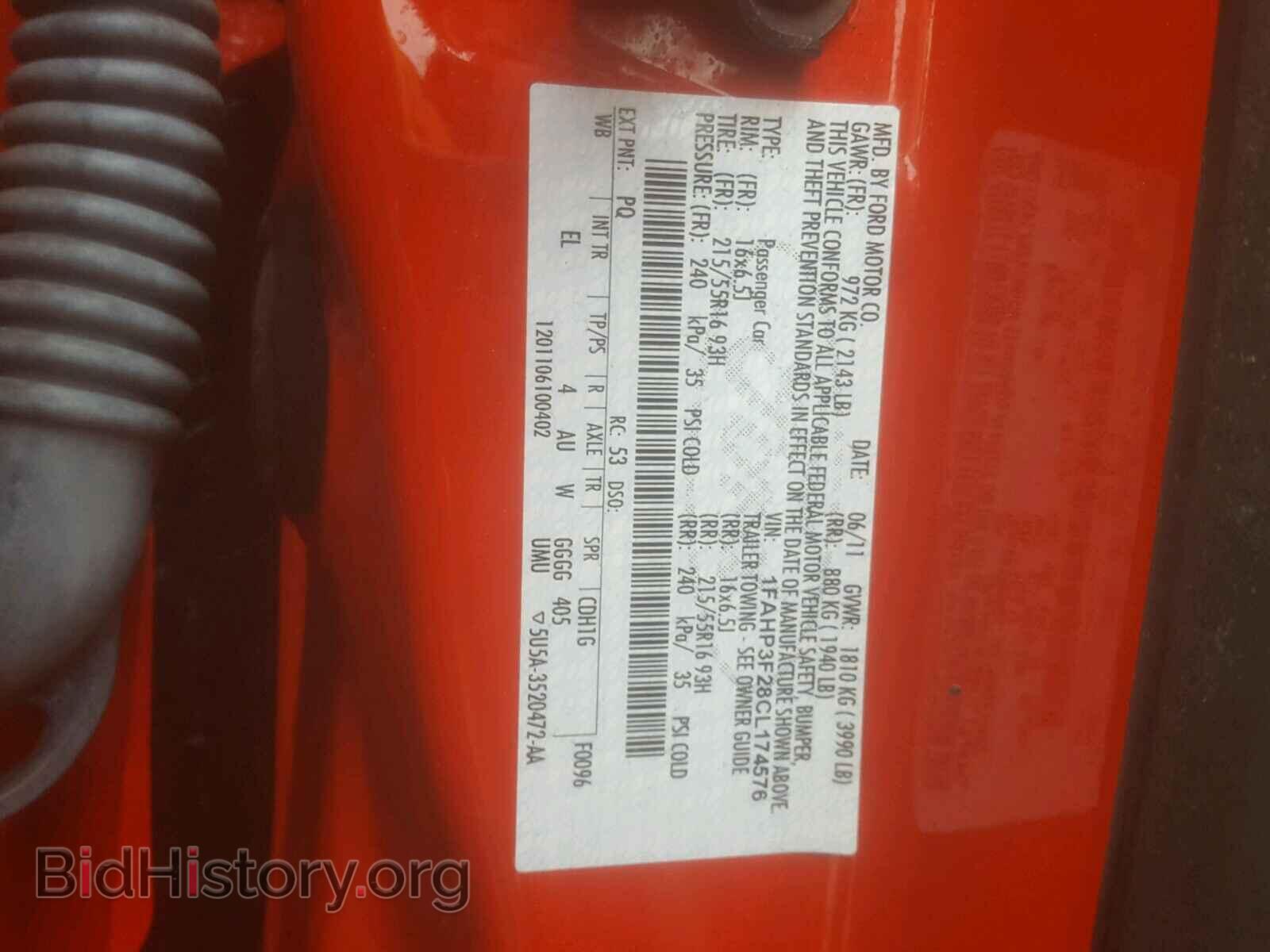 2012 FORD FOCUS SE - VIN: 1FAHP3F28CL174576 - Фото 10
