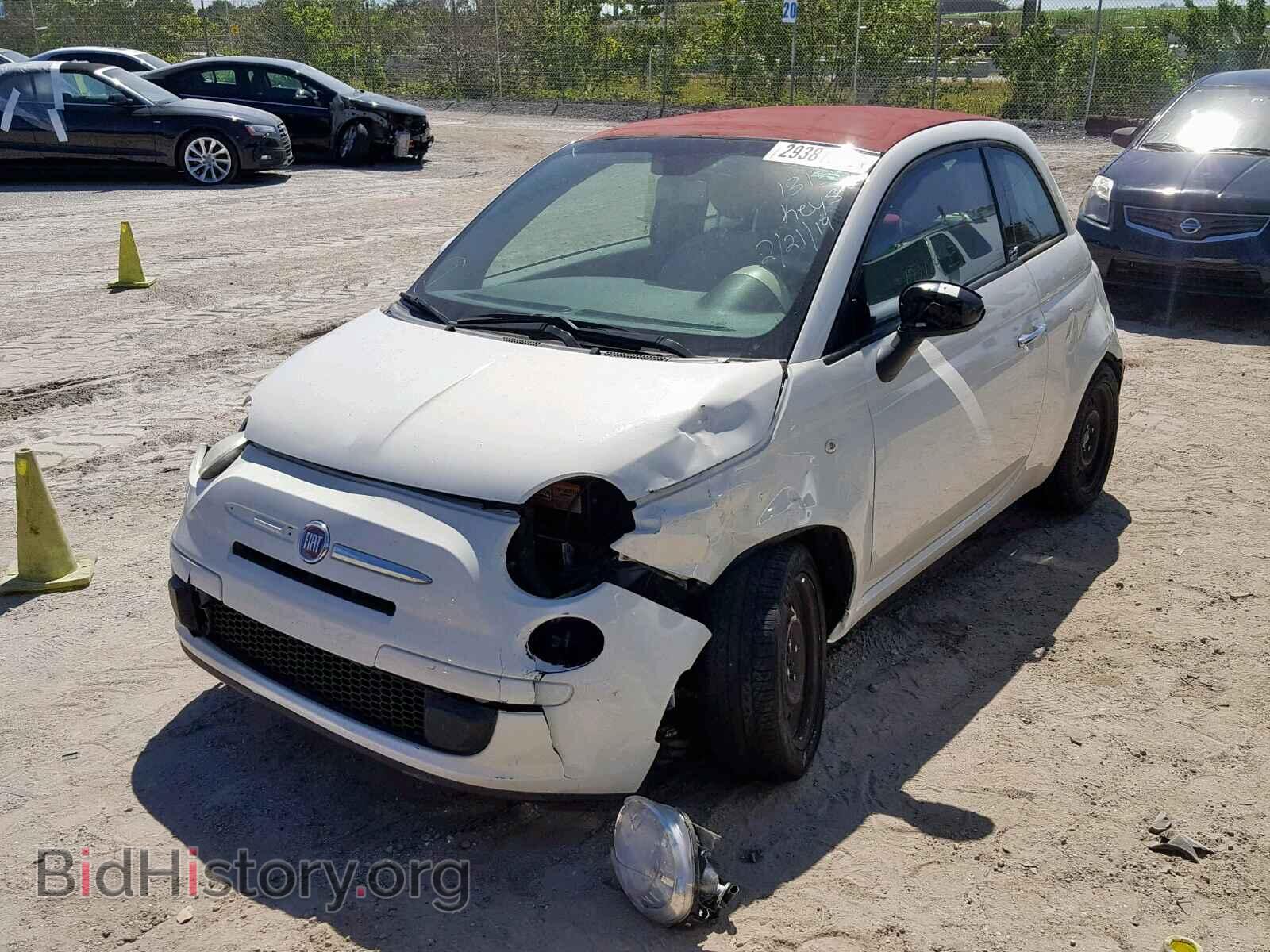 2012 FIAT 500 - VIN: 3C3CFFDR7CT206161 - Фото 2