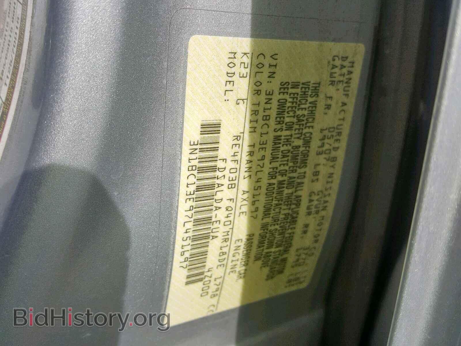 2007 NISSAN VERSA - VIN: 3N1BC13E97L451697 - Фото 10