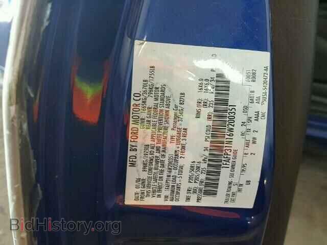 2006 FORD FOCUS - VIN: 1FAFP31N16W200351 - Фото 10